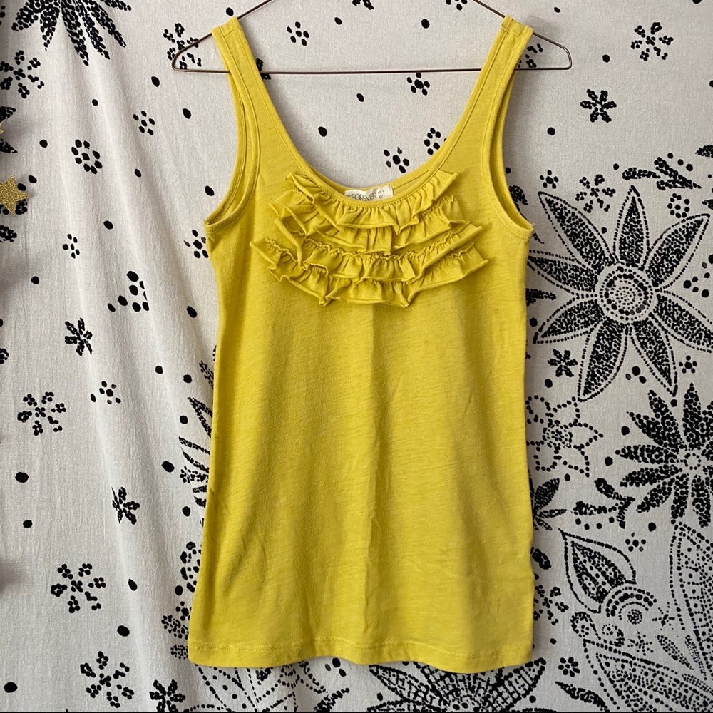 Forever 21 ruffle tank top